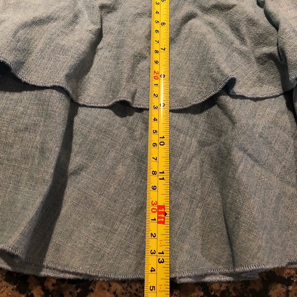 Jean Ruffle Skort - Picture 4 of 4